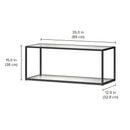 Small Wall Shelf & Wall Rack - Modern Wall Storage with German Engineering & Sturdy Construction LIUM Decorative Shelving Unit XL 1x1