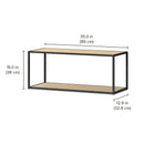 Small Wall Shelf & Wall Rack - Modern Wall Storage with German Engineering & Sturdy Construction LIUM Decorative Shelving Unit XL 1x1