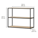 Modern Shelving Unit & Bookcase - Customizable Display Shelves with German Engineering LIUM Decorative Shelving Unit XL 1x2