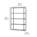 Freestanding Shelving System - Modern Storage System with Custom Design & German Engineering LIUM Decorative Shelving Unit XL 1x4