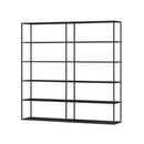 Modular Bookshelf System - Modern Display Storage with Custom Shelves & German Engineering LIUM Decorative Shelving Unit XL 2x5