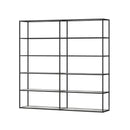 Modular Bookshelf System - Modern Display Storage with Custom Shelves & German Engineering LIUM Decorative Shelving Unit XL 2x5