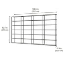 Floor to Ceiling Bookshelves - Modern Tall Storage with Custom ShelvesLIUM Decorative Shelving Unit XL 4x6
