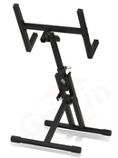 Guitar Combo Amplifier Stand by GRIFFIN - PA Speaker Karaoke Monitor Holder - Low Profile Pro-Audio Amp Tilt Back Mount Stand for Speaker Cabinet