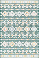 Zarinah Coastal Medium Green Area Rug