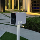 UpTown Box Locking Package Dropbox in TEXTURED GRAY METALLIC - Modern Mailbox