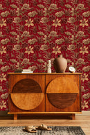 Red Floral Wallpaper