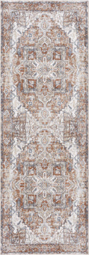Rust Hera Washable Area Rug - Clearance