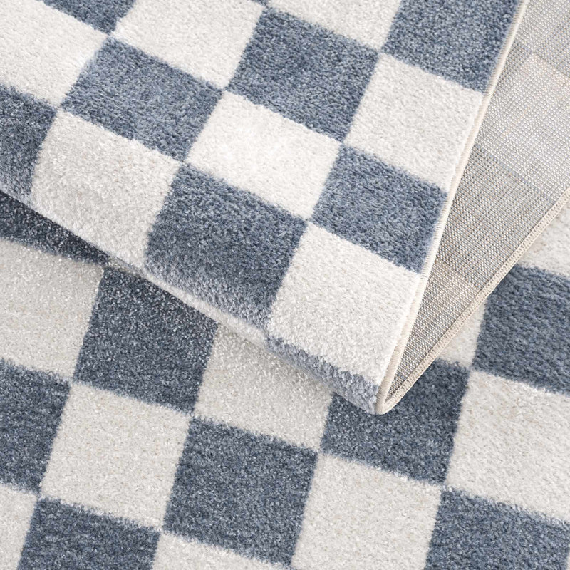 Brone Checkered Washable Area Rug