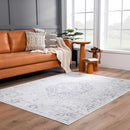 Akram Antrasit Flat Pile Washable Rug