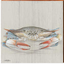Art Lamay | Blue Crab | Wall Art Print on Real Wood