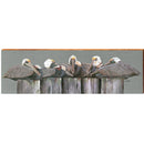 Art Lamay | Dock Pelicans | Wall Art Print on Real Wood
