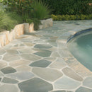 Golden White Mesh Interlock 2.75 Sft/Pc Pattern Flagstone - MSI Collection
