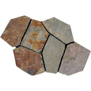 California Gold Mesh Interlock 2.75 Sft Pattern Flagstone - MSI Collection