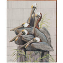 Art Lamay | Pelicans | Wall Art Print on Real Wood