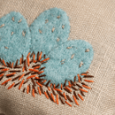 Linen lavender bag Embroidery kit - Spring Garden LNGAR4L
