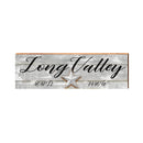 Long Valley Latitude Longitude Sign | Real Wood Art Print
