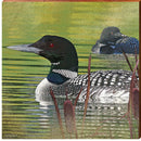 Loon Floating Scenic Wooden Sign | Wall Art Print on Real Wood