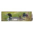 Loon Floating Scenic Wooden Sign | Wall Art Print on Real Wood