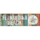 Fernandina Beach Sand Dollar Coastal Orange | Wall Art Print on Real Wood