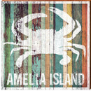 Amelia Island Crab | Wall Art Print on Real Wood