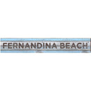 Fernandina Beach Blue Boards | Wall Art Print on Real Wood