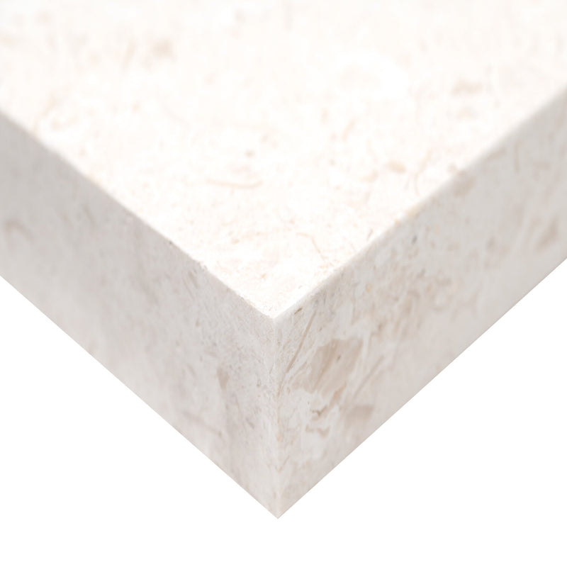 Mayra White 12"x12" Tumbled Limestone Paver Floor Tile - MSI Collection product shot edge view 2