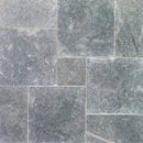 Tuscany Atlantic Blue Sand Blasted Marble Pattern Paver Floor Tile Kit - MSI Collection floor view
