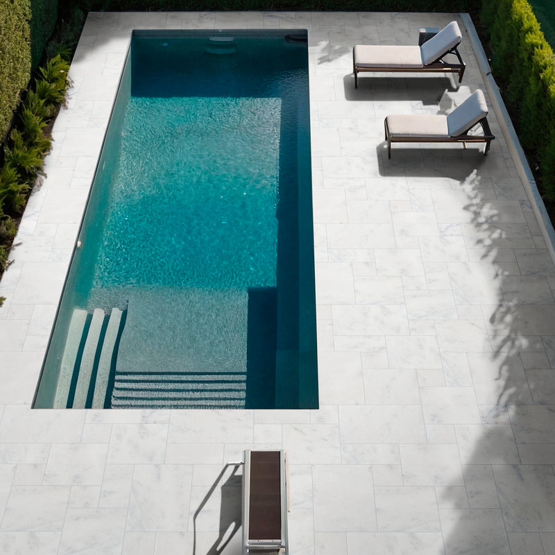 Sierra White Sandblast Marble Pavers Kit - MSI Collection