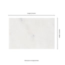 Sierra White 16"x24" Sandblast Marble Paver - MSI Collection measurement view