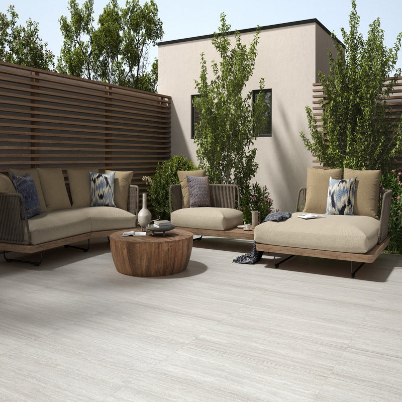 Cordova Lablanca 24"x48" Matte Porcelain Pavers - MSI Collection outdoor view
