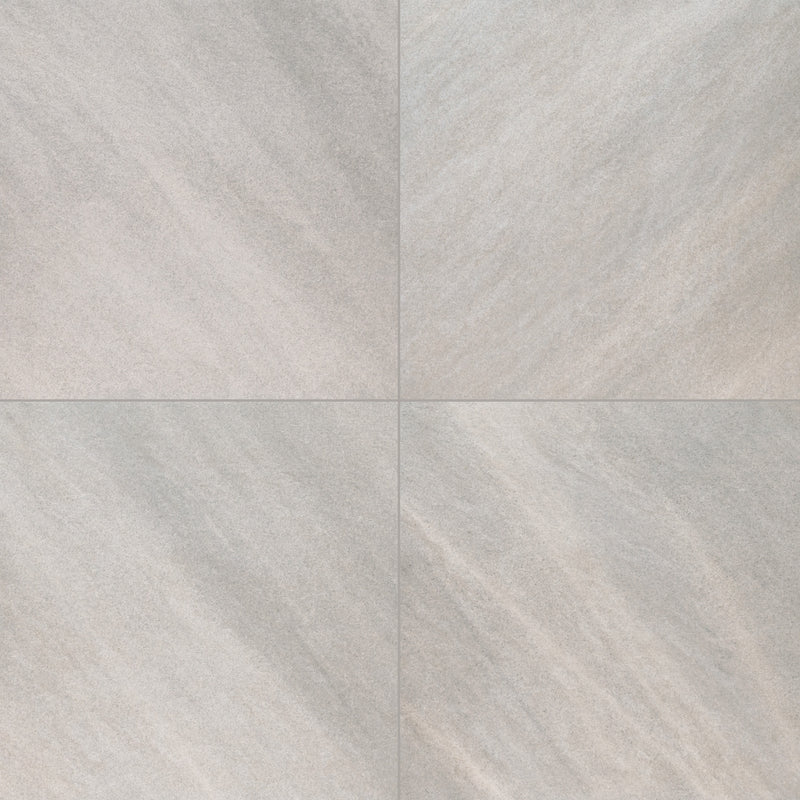Fossil Snow 24"x24" Porcelain Paver - MSI Collection product shot wall view 3