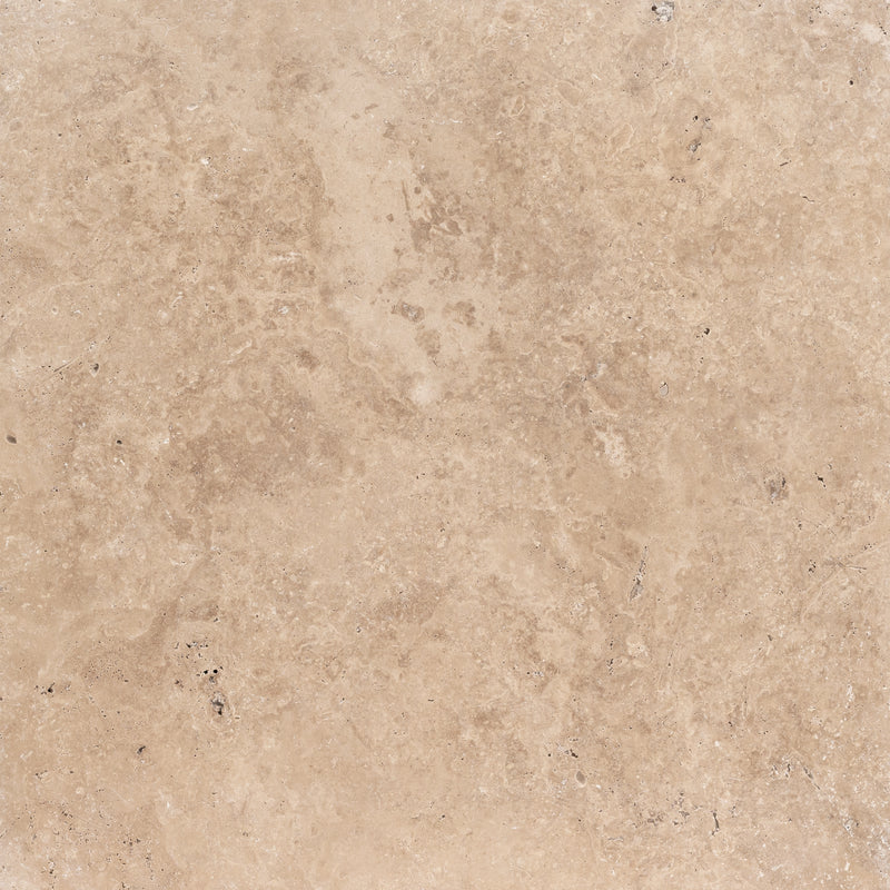 Tuscany Beige 24"x24" Tumbled Travertine Pavers Floor Tile - MSI Collection product shot wall view
