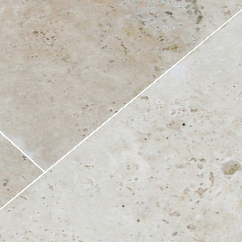 Tuscany Beige 6"x12" Tumbled Travertine Pavers Floor Tile - MSI Collection floor view 2