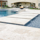 Tuscany Beige 8"x16" Tumbled Travertine Pavers Floor Tile - MSI Collection room shot outdoor pool view