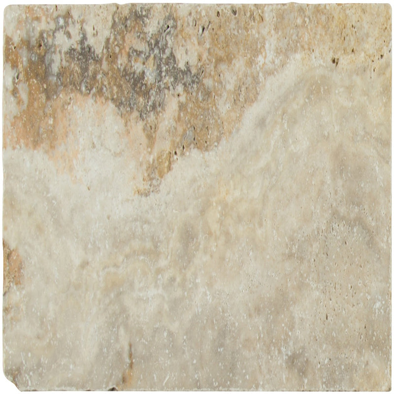 Tuscany Porcini 16"x24" Tumbled Travertine Paver Tile - MSI Collection product shot wall view