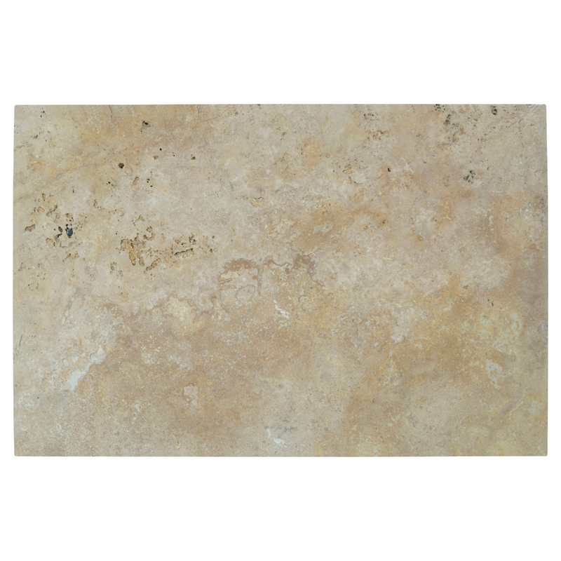 Tuscany Riviera 16"x 24" Travertine Tumbled Paver Floor Tile - MSI Collection product shot wall view