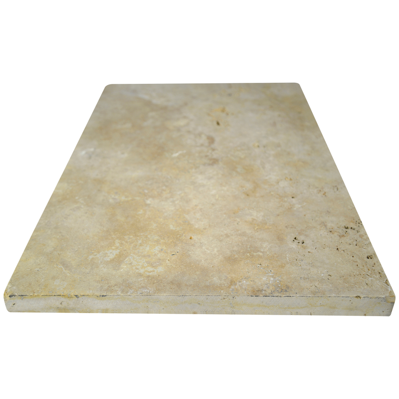 Tuscany Riviera 16"x 24" Travertine Tumbled Paver Floor Tile - MSI Collection product shot wall tile  view 2