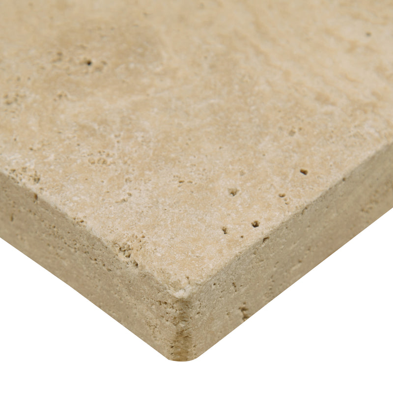 Tuscany Scabas 16"x24" Travertine Tumbled Paver Floor Tile - MSI Collection product shot edge view 3