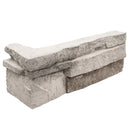 Knoxville Gray Corners Pattern Varying Length Corner Wall Tile - MSI Collection profile view corner