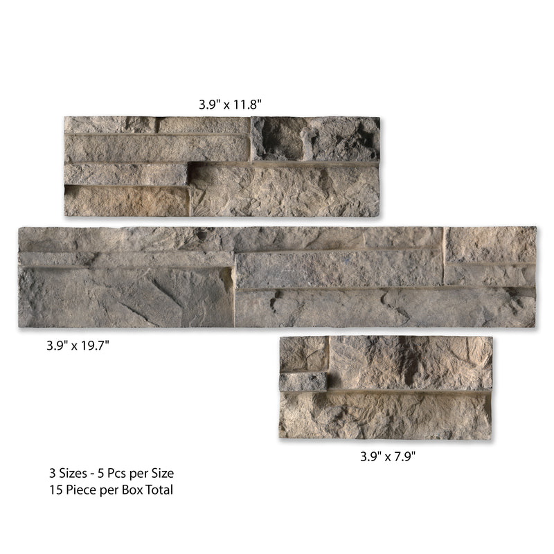 Rockford Multi Pattern Varying Length Wall Tile - MSI Collection descriptive view