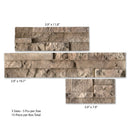 Woodville Rustic Pattern Varying Length Wall Tile - MSI Collection Descriptive view