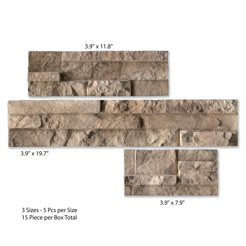 Woodville Rustic Pattern Varying Length Wall Tile - MSI Collection Descriptive view