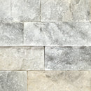 Arabescato Carrara Splitface Ledger Corner 6"x18" Natural Marble Wall Tile - MSI Collection