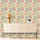 Creamy Floral Wallpaper