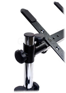 Double DJ Laptop Stand by FAT TOAD - 2 Tier PC Table Holder - Portable Computer Clamp Equipment Rack with Duel Mounts for Studio Mixers, Controllers