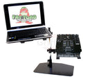 Double DJ Laptop Stand by FAT TOAD - 2 Tier PC Table Holder - Portable Computer Clamp Equipment Rack with Duel Mounts for Studio Mixers, Controllers