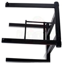Folding DJ Laptop Stand with Sub-tray Shelf by FAT TOAD | Pro Audio Computer Table Top Rack Stand Mount for iPads, Mixer Controller & Tablets | Portable PC Gear Clamp Holder | Stage Booth, Home Office