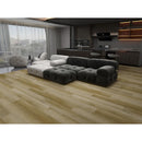 Modern living room with a sectional sofa and kitchen in the background. LSPC-02VH
