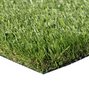 Close-up of artificial grass with a white border - LTRFPEME6X8-38MM81OZ